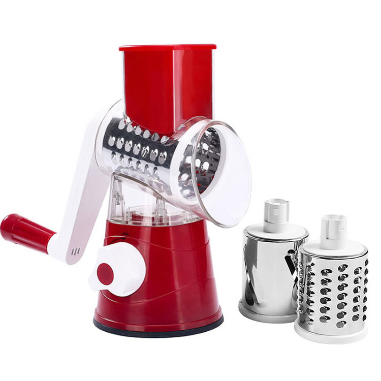 Hot sale New BPA Free Mandoline Fruit Slicer Manual Cutter Carrot Grater Potato Slicer Drum Grater Vegetable Chopper for Kitchen