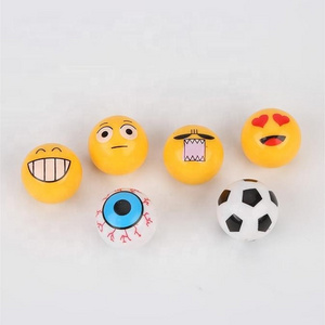 Best seller Special Ball emoticon Face car tire air valve cap ball Bicycle tire valve cover