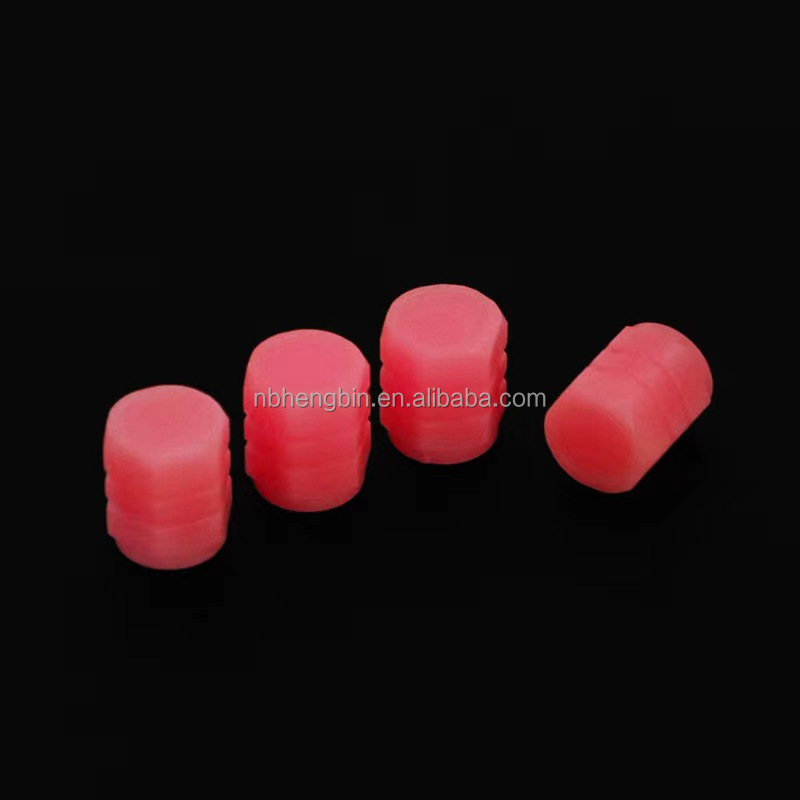 4pcs Glow In The Dark Tire Valve Caps Fluorescent Tyre Valve Cap Luminous Tire valve caps