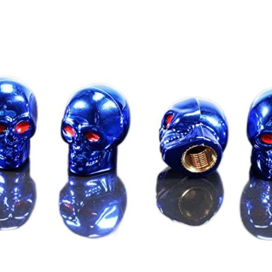 Custom Skull Style Tire Valve Cap  Tire Valve Stem covers for Car Motorcycle  Car Bicycle Aluminum Alloy