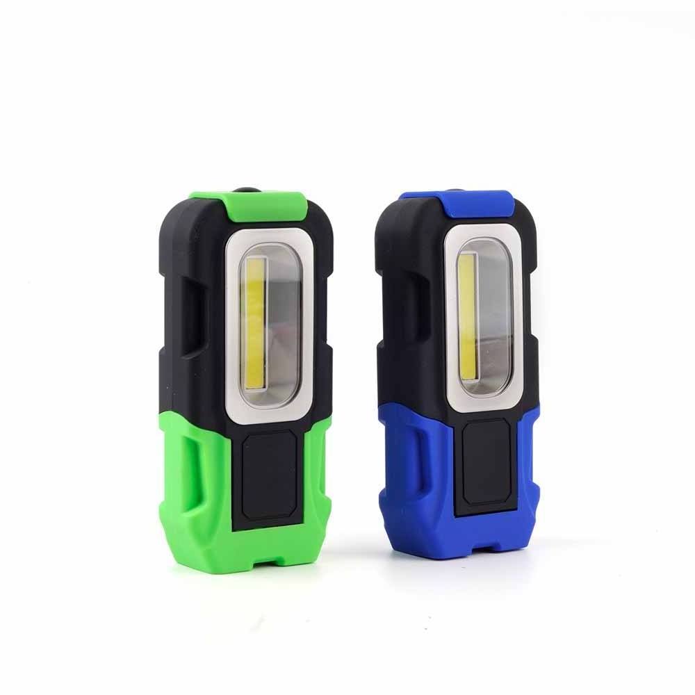 New Arrivals Rubber Coating Plastic Magnetic 3watt High Bright Cob LED Work Light Flashlight