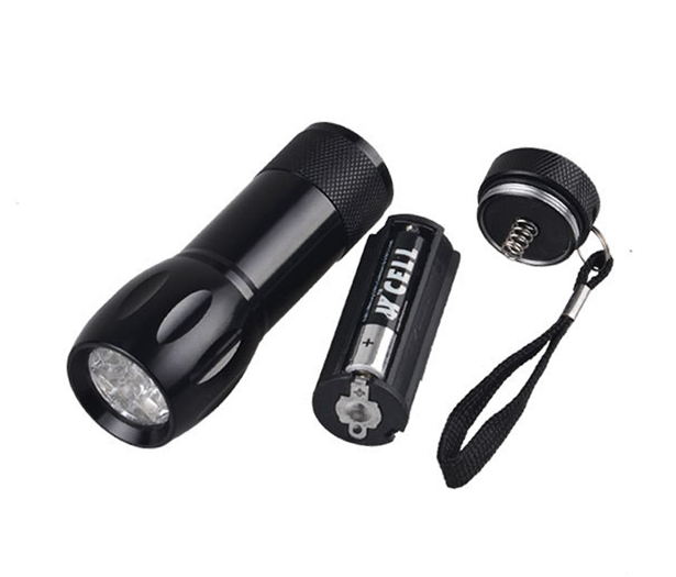 Tiny 9 LED Portable cheap Aluminum Alloy Torch Light Led Flashlight