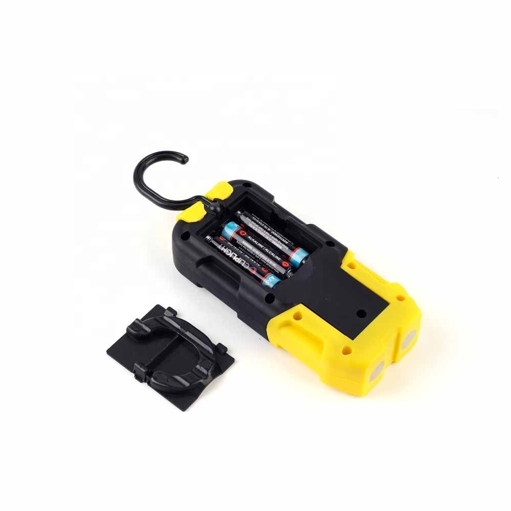 Portable car repair work lamp Battery operated 3W COB work light with magnetic base