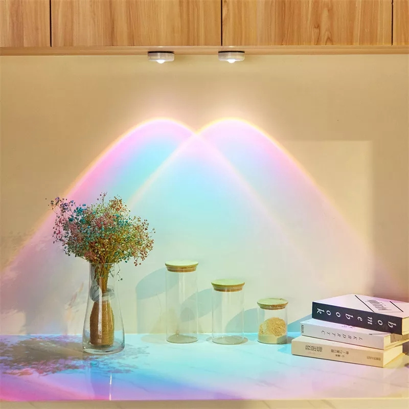 Sunset Projector Lamp Night Noche Luces De Gabinete Bedroom Bedside Table Corner Office Study Read Kitchen Led Cabinet Lights