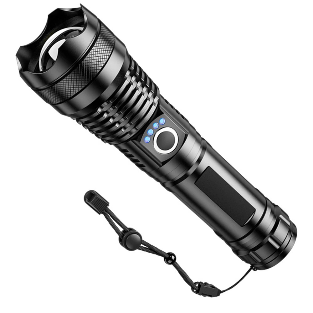 Custom 18650 Rechargeable Battery Flashlight 5 Modes Led Tactical Flashlight Zoomable T6 Torch Light For Camping