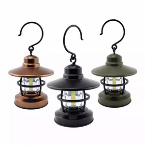 ABS Plastic Light Weight Courtyard Balcony Outdoor Decoration Lights Portable Tent Lamp Mini Hanging Cob Led Camping Lantern