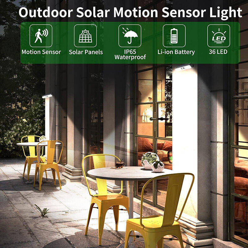 OEM LED Motion Sensor Fence Lights Mounting Solar Clip Light Outdoor Waterproof for Fence Umbrella Wall Patio Deck and Gara