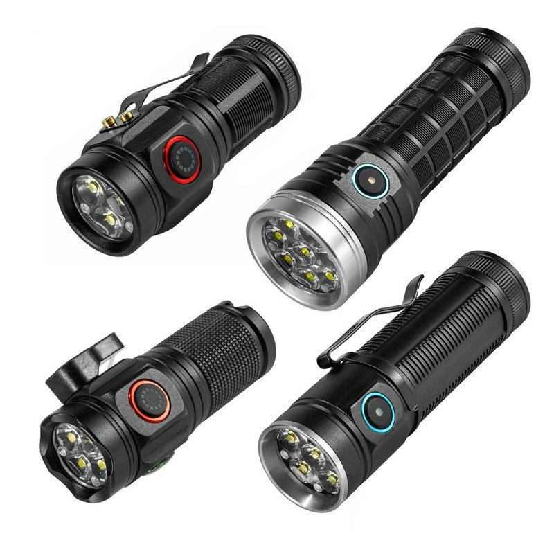 Outdoor Mini Flashlight Portable Pen Clip Lightweight Design Camping Adventure Compass Sports Flashlight with Clip