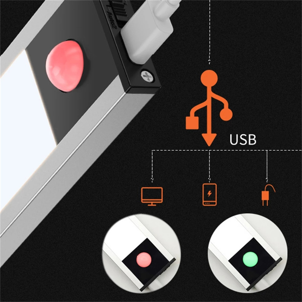 PIR Motion Sensor Light LED Night Lamp Wireless Wall Light USB Rechargeable Kitchen Cabinet Corridor Night Light for Bedroom 90