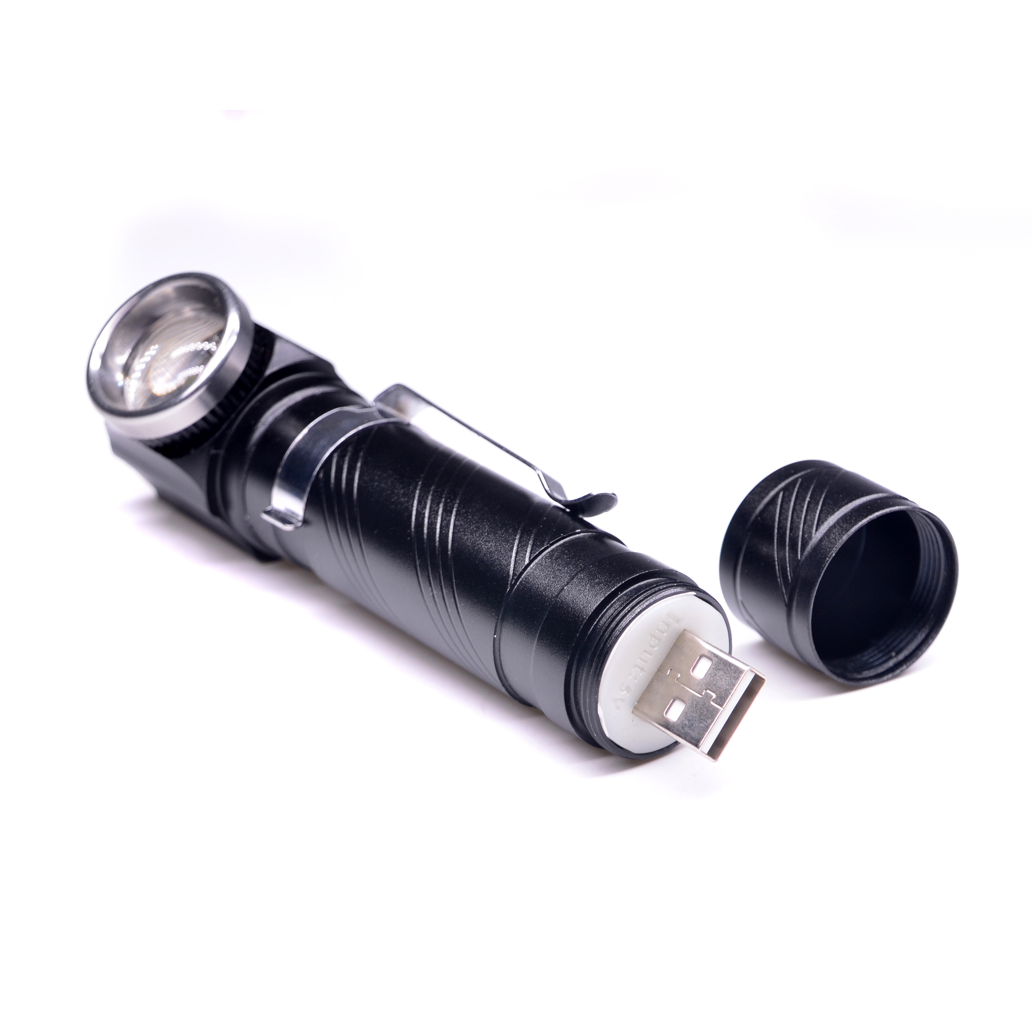 Aluminum Multi-function Lamp USB Rechargeable Zoom Flash Light Head Lamp 10W T6 Led Tactical Torch Flashlight With Magnet Clip