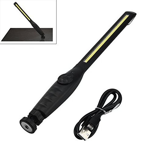 Best sales 180 Degree Rotation USB Rechargeable Inspection Lamp Slim COB Work Light with Hook Magnetic for Car Emergency