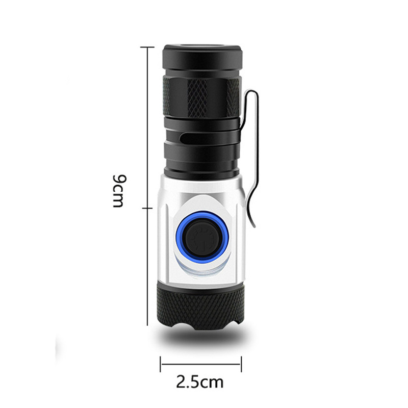 5 Modes Aluminium Tactical SOS Lighting 18350 Battery 600mAh Working Light USB Rechargeable 4*3W XPG LED Torches Flashlight