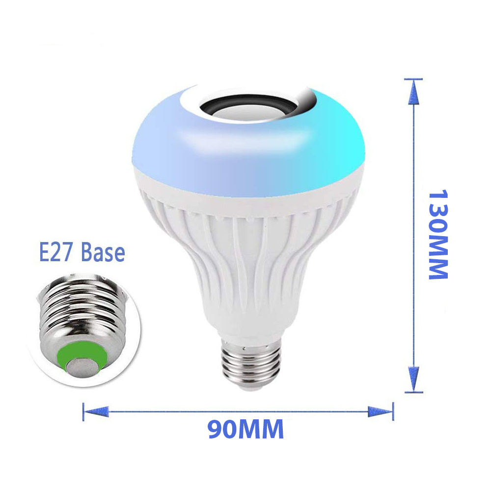 CE RoHS E27 B22 Remote Control APP Control RGB Multi Color Changing Speaker Blue tooth Generation II LED Smart Light Bulb