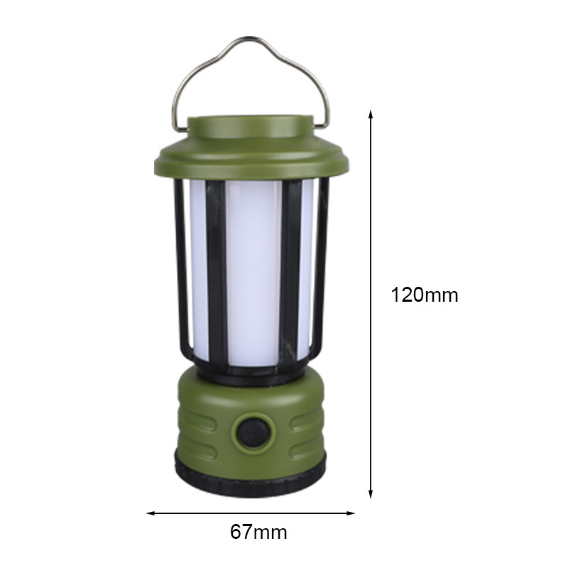 Mini Retro Atmosphere XPE LED USB Rechargeable or 3AAA Battery Outdoor Flashlight Camping Lantern Light with Hook