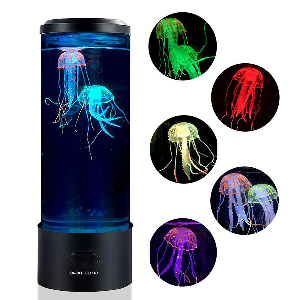 Hot Sales Night Light Color Changing Mood Led Fantasy Remote Control Jellyfish Lamp