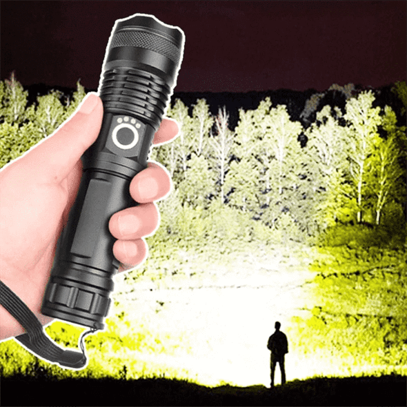 New XHP70.2 High Lumen Flashlight USB Rechargeable Telescopic Zoomable Power Display LED Flashlights 5000 Lumen Hand Torch Light