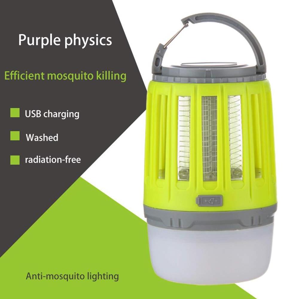 1800mAh Rechargeable Battery Portable 3in1 Bug Zapper Camping Lantern PX6 Waterproof LED Mosquito Killer Lamp for OS Emergency