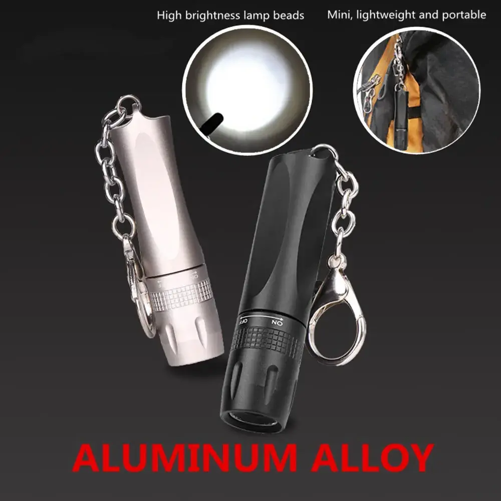 Handheld Mini Portable Highlight Powered by AA or 14500 Battery Torch Waterproof Small Keychain T6 LED Flashlight