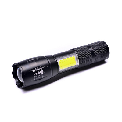 Flash Torch Light High Power Brightness Outdoor Handheld Super Bright 3W COB LED Waterproof Tactical Flashlight