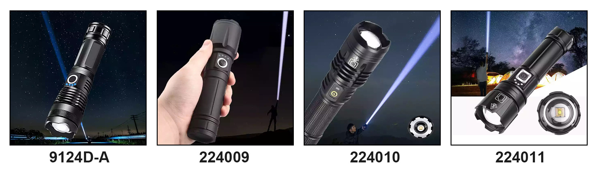 New Zoom Rechargeable Tactical Throwing Torch Light Lep Super Bright High Power Long Range White LED Flashlight