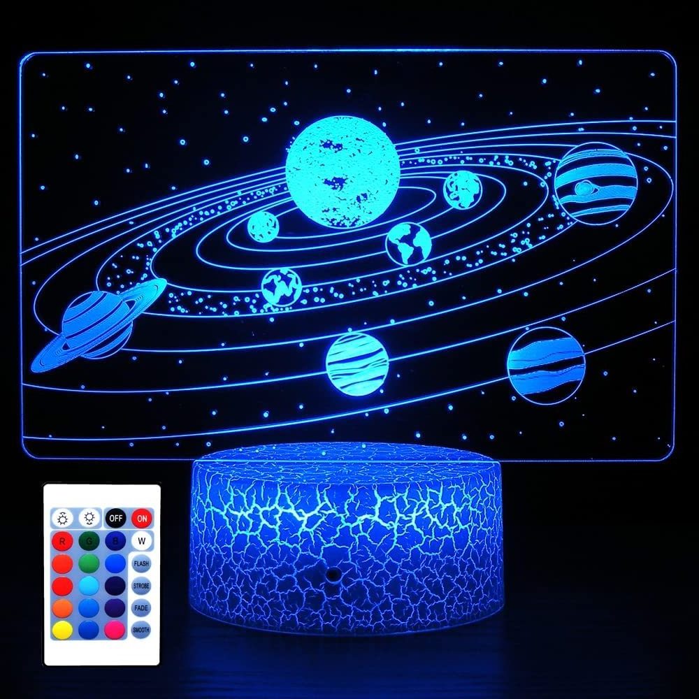 Custom Illusion Acrylic Creative Bedroom LED Small Night Light 3D Cartoon Kids Usb Bedside Table Lamp For Holiday Gift