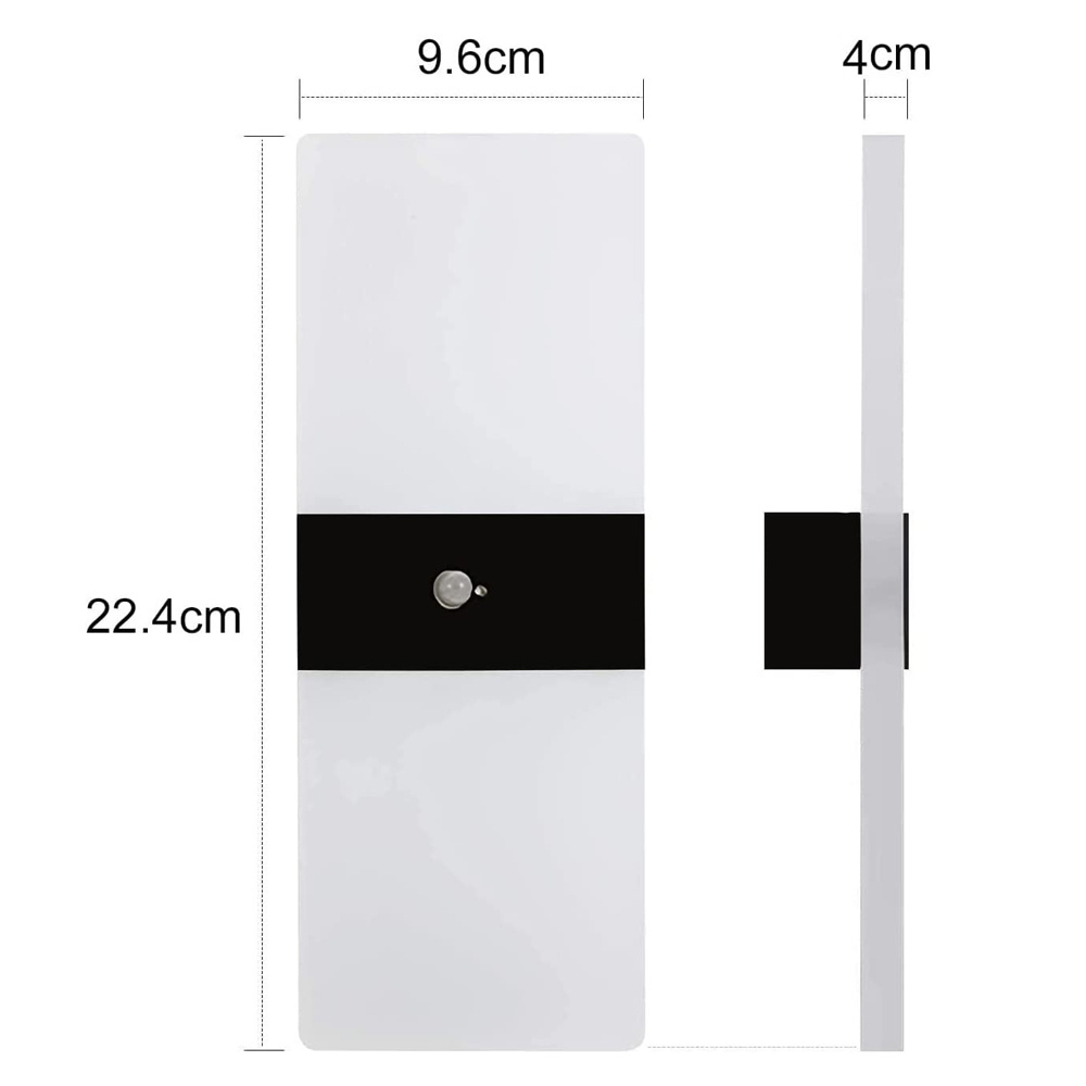 Indoor Magnetic Mounted USB Rechargeable Touch or PIR Motion Sensor Night Light Decorative LED Sconce Bedside Wall Lamp PS Modem