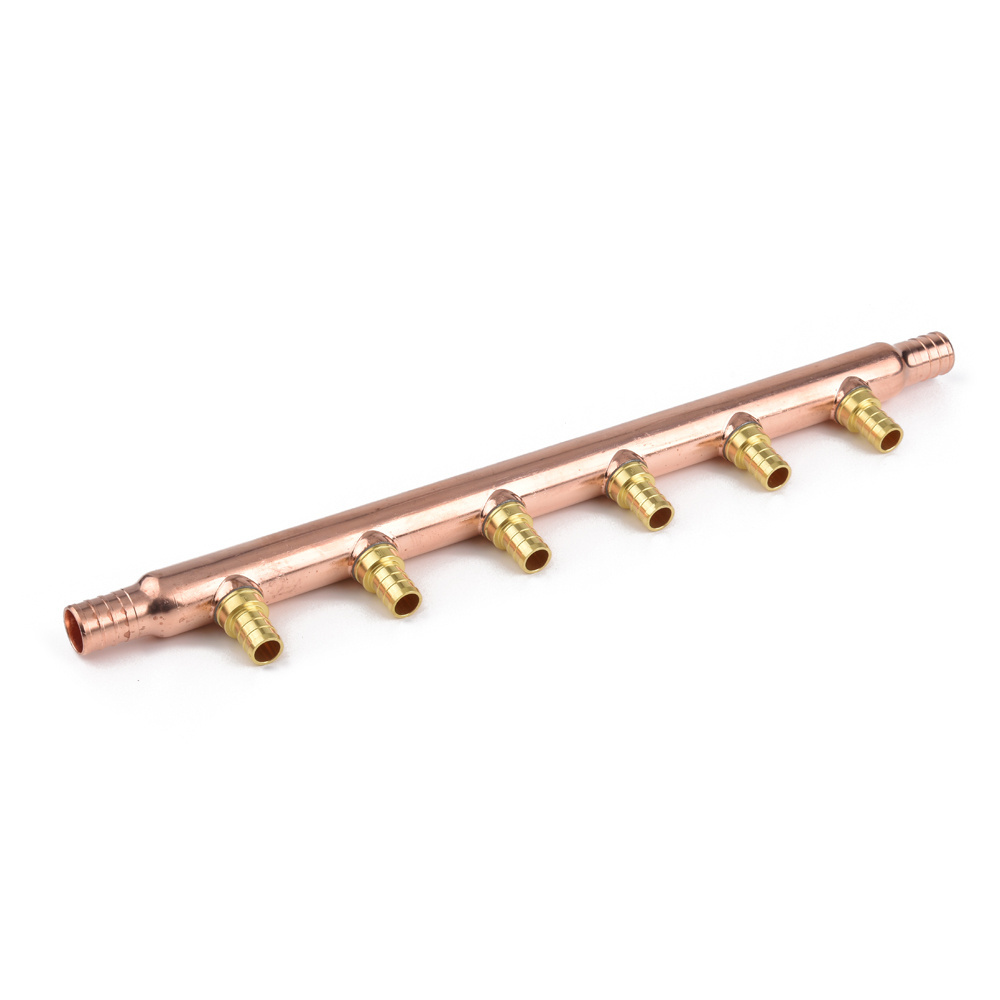 6 valve copper pex pipe copper manifold China