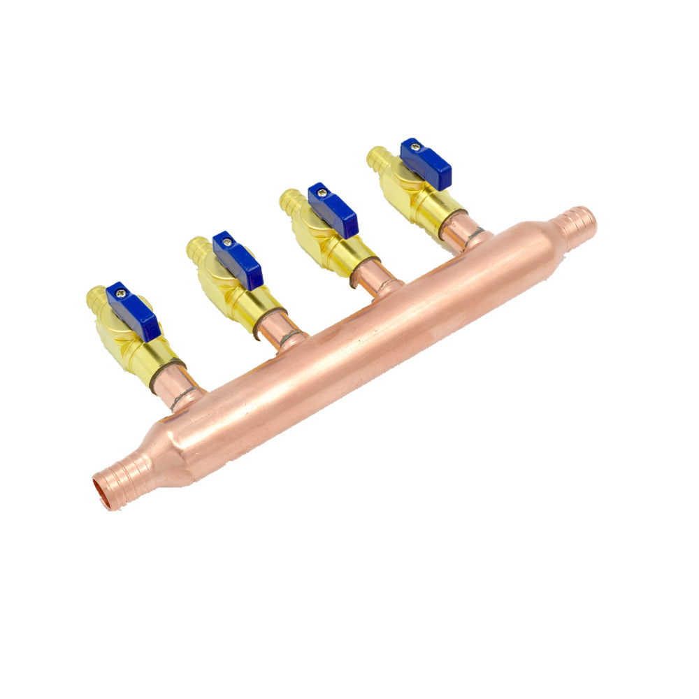 6 valve copper pex pipe copper manifold China