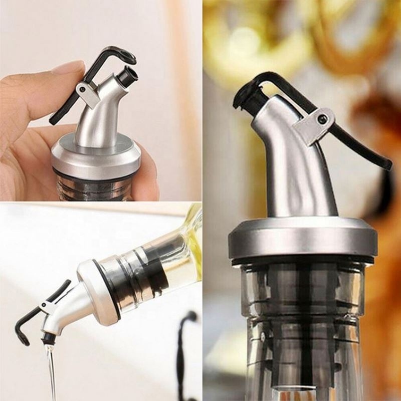 Nozzle Sprayer Vinegar Bottles Can ABS Lock Plug Seal Leak-proof Food Grade Plastic Olive Oil Sprayer  Liquor Dispenser