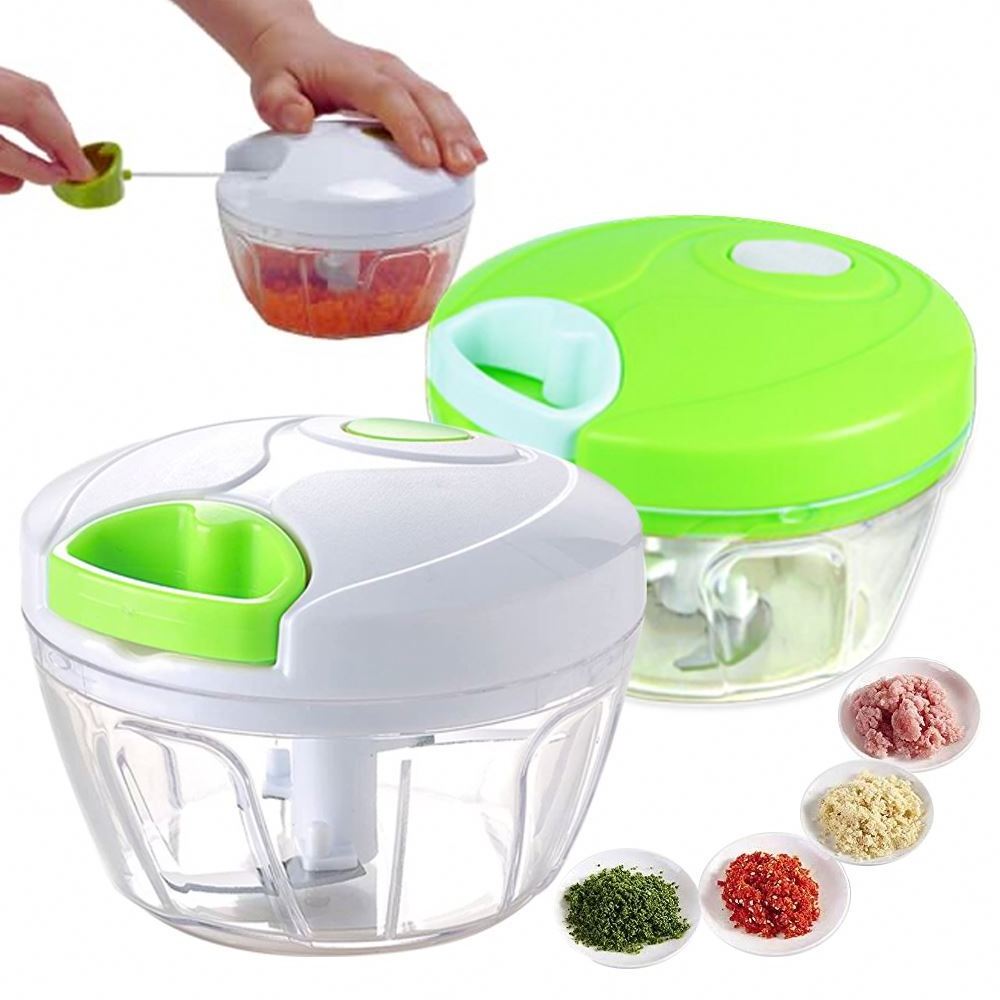 Mini Hand Pull String Food Meat Vegetable Cutter Slicer Manual Food Chopper