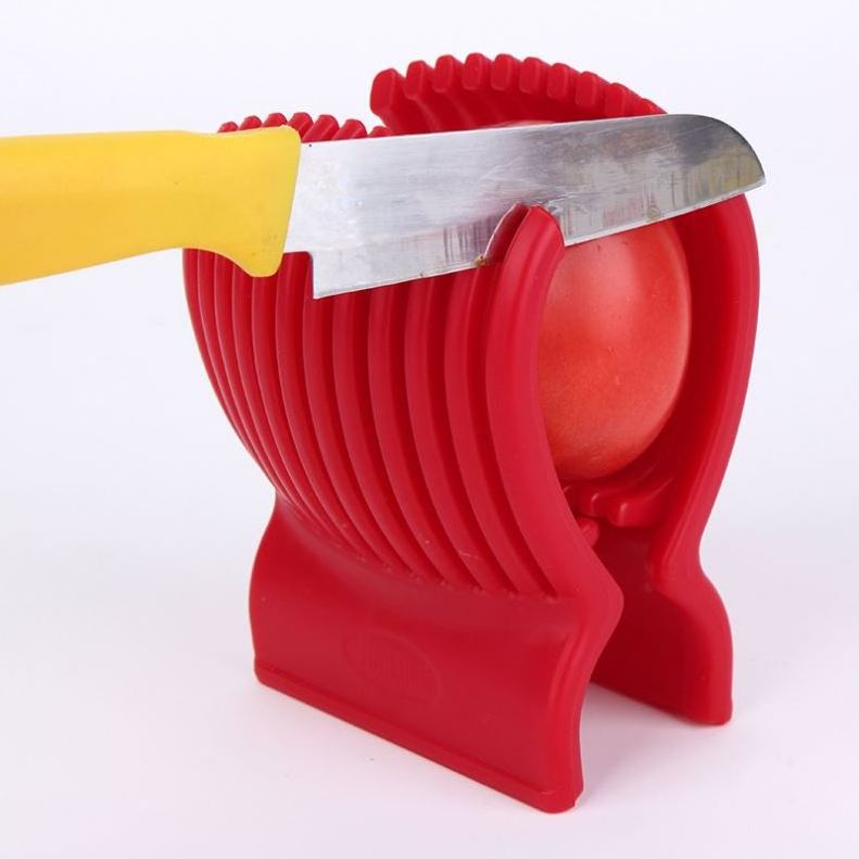 Multi Purpose Plastic Lemon Tomato Slicer for Round Fruits Vegetables