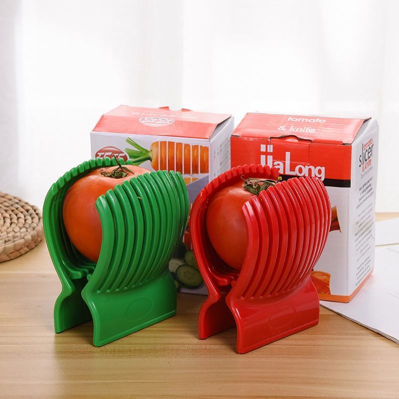 Multi Purpose Plastic Lemon Tomato Slicer for Round Fruits Vegetables