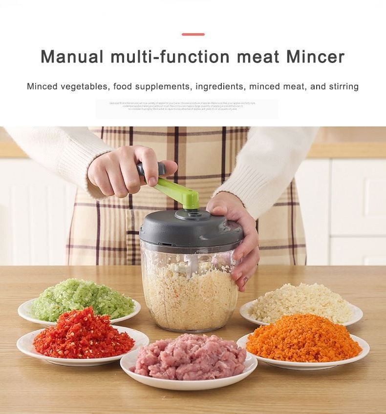 Stainless steel manual meat chopper juicer portable food chopper