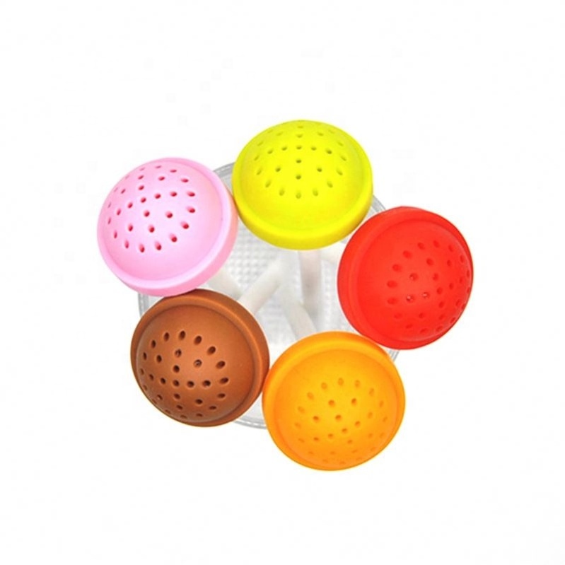 Sweet Tea Infuser Candy Lollipop Loose Leaf Mug Strainer Cup Steeper for Tea & Coffee Creative Lollipop Shape Silicon