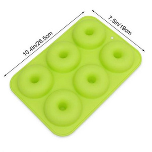 6 Cavity Silicone Donut Pan/ Muffin Cups mold/Cake Baking Pan