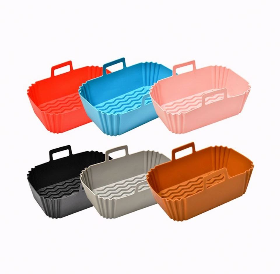 Reusable silicone Air Fryer Liners Basket Bowl Baking Tray Air Fryer Silicone Pot for Air Fryers