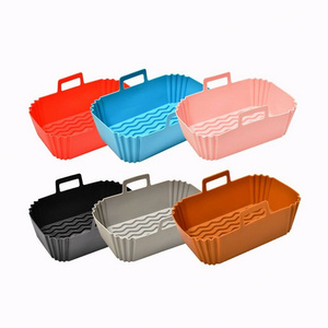 Reusable silicone Air Fryer Liners Basket Bowl Baking Tray Air Fryer Silicone Pot for Air Fryers