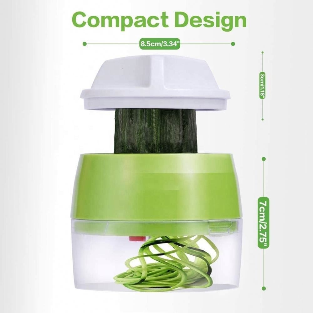 Handheld Spiralizer Vegetable Fruit Slicer 4 in 1 Adjustable Spiral Grater  Salad Tools Zucchini Noodle Spaghetti Maker