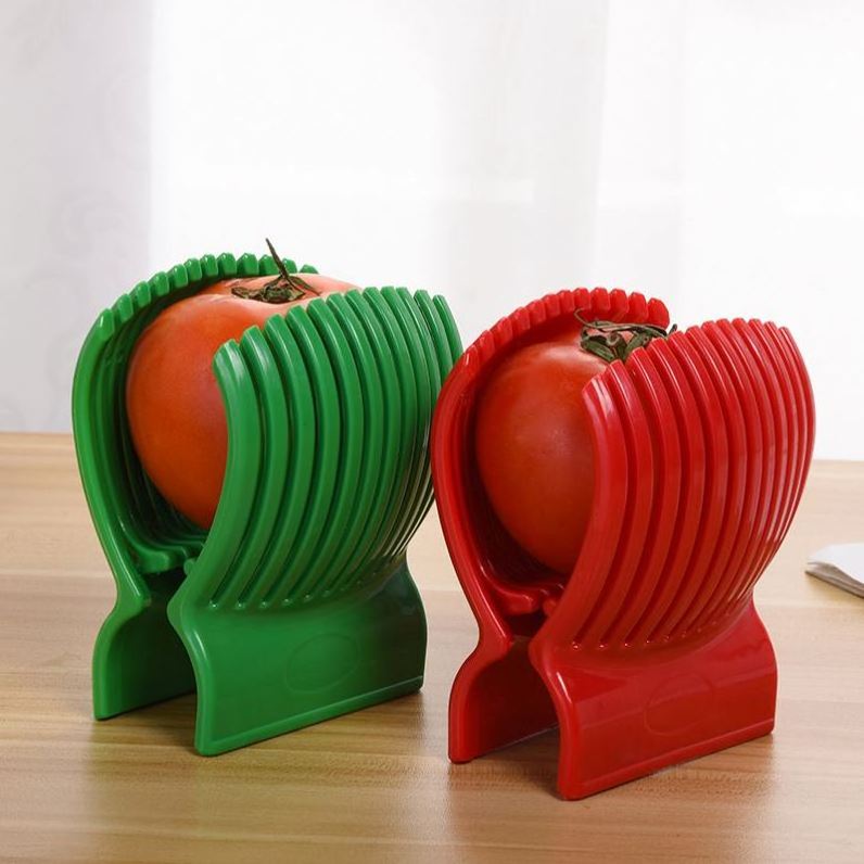 Multi Purpose Plastic Lemon Tomato Slicer for Round Fruits Vegetables