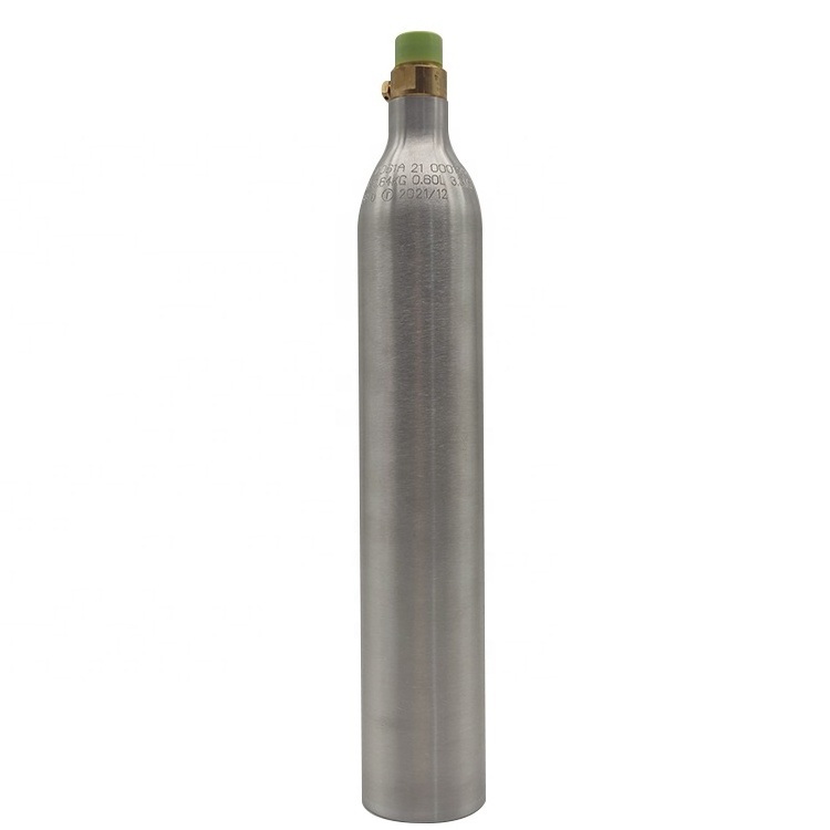 0.6L aluminium soda stream cylinder CO2 soda maker cylinder