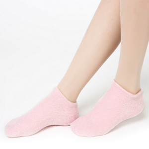 Feather yarn gel moisturizing socks plant essential oil soft foot care moisturizing gel socks to remove foot skin