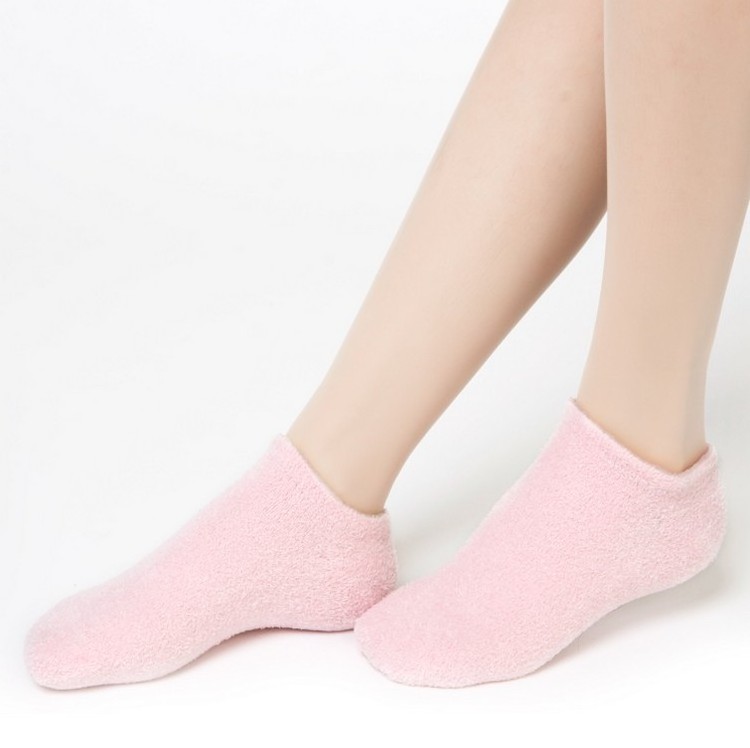 OEM Feather Yarn Silicone Socks Cooling Gel Socks Moisturizing Spa Gel Socks