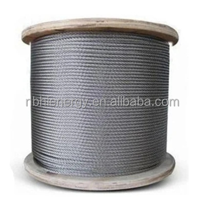 6-22mm 8 X 19s+FC Standard Stainless Steel Elevator traction steel regular breaking strength Wire Rope