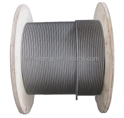 6-22mm 8 X 19s+FC Standard Stainless Steel Elevator traction steel regular breaking strength Wire Rope