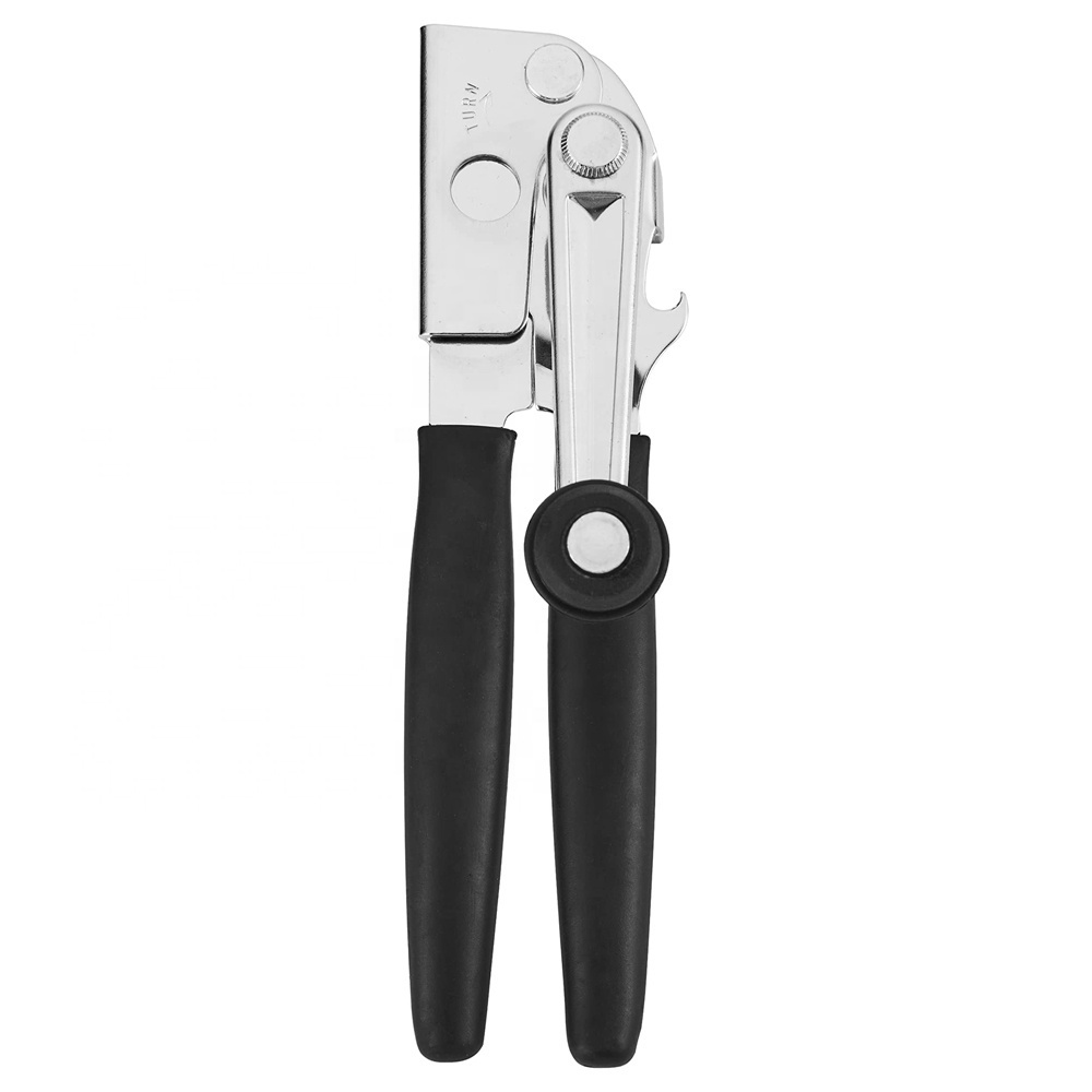 HM4508 Factory directly High Quality stainless steel Heavy Duty Easy Crank Can Opener With Folding Handle Ergonomic