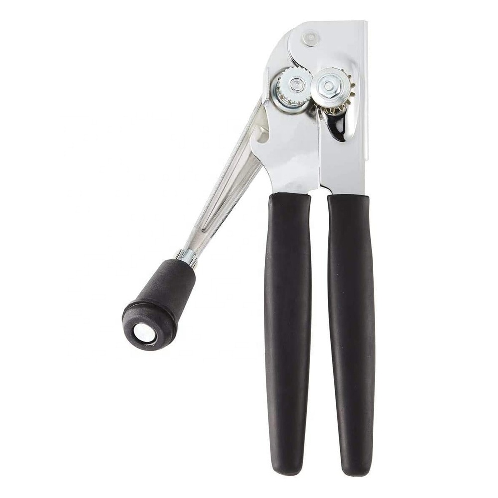 HM4508 Factory directly High Quality stainless steel Heavy Duty Easy Crank Can Opener With Folding Handle Ergonomic