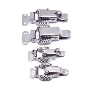 SUS304 Steel case latch tool box latch Dual spring Powerful Tensile-strength vertical toggle clamp latch Hasp Catch Lock