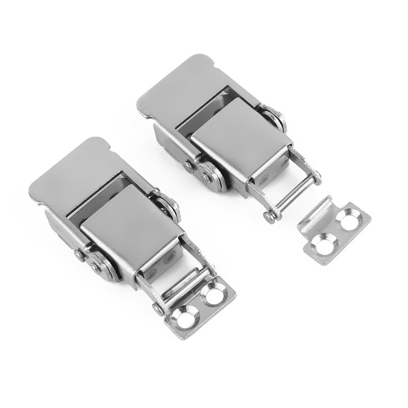 OEM ODM Factory  Iron Stainless Steel Spring loaded Metal Toggle latch Toggle Clamp Lock Small Latch for feeder