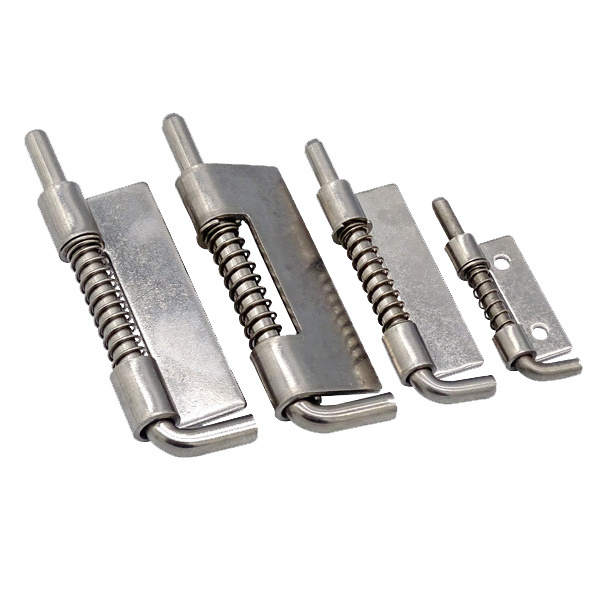 HM1216 304 Stainless Steel Spring Rebound Latch Distribution Box Cabinet Hinge Plate Non-porous Welded Latch