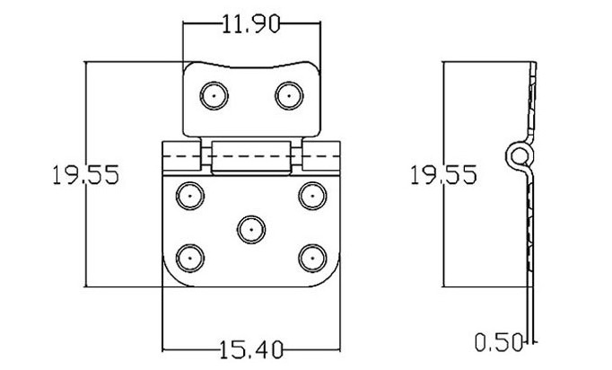 HM1224 Stainless Steel 304 IPhone Bracket Pivot Hinge Cell Phone Magnetic Damping Pivot Case Invisible Hinge